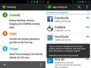 greenify batery saver