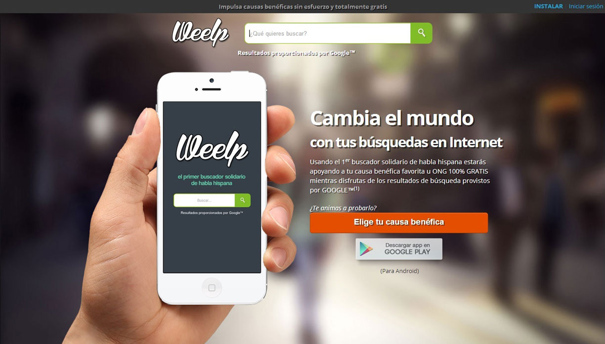 weelp buscador solidario